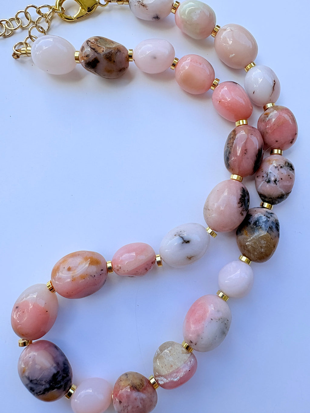 Opal Nugget Necklace, Pink