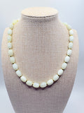 White Jade Beaded Necklace